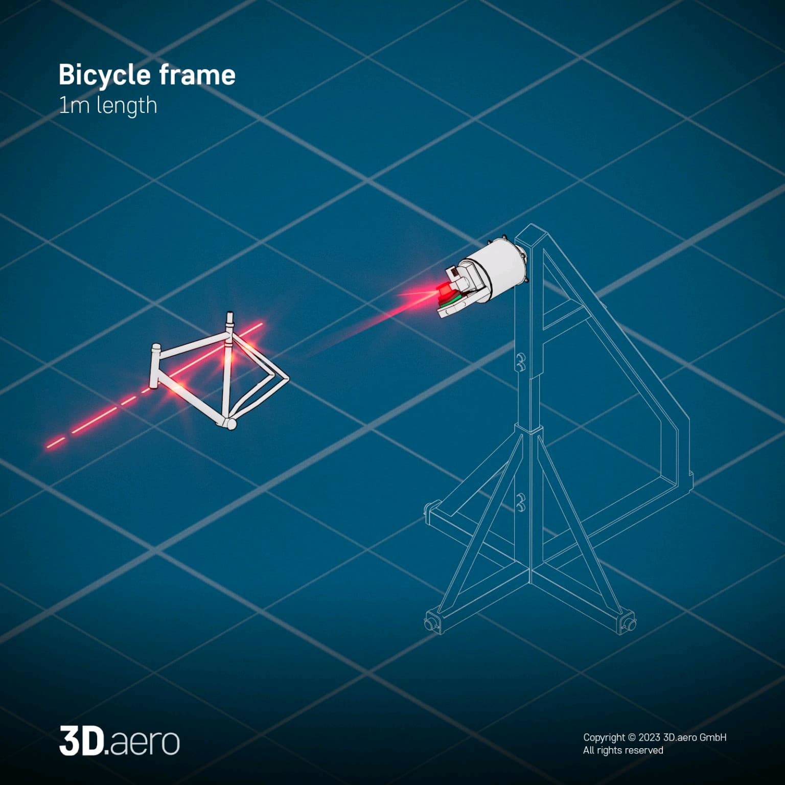 LiDAR-Scan Fahrradrahmen